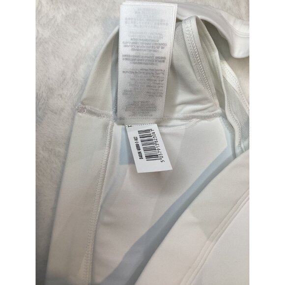 Gymshark White Crossover Sports Bra S Lightweight & Breathable With Pads - Picture 5 of 8